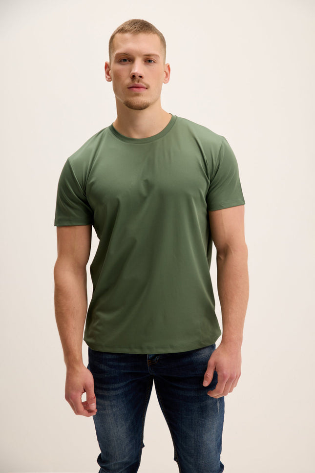 Men's Tailored T-Shirt - Khaki | Ron Tomson
